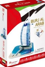 3D ფაზლი - დუბაი ბურჯ ალ არაბი / Burj Al Arab (46 ნაწილიანი)