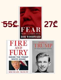 3 Books Collection Set (Fire and Fury; Fear; Too Much and Never Enough)